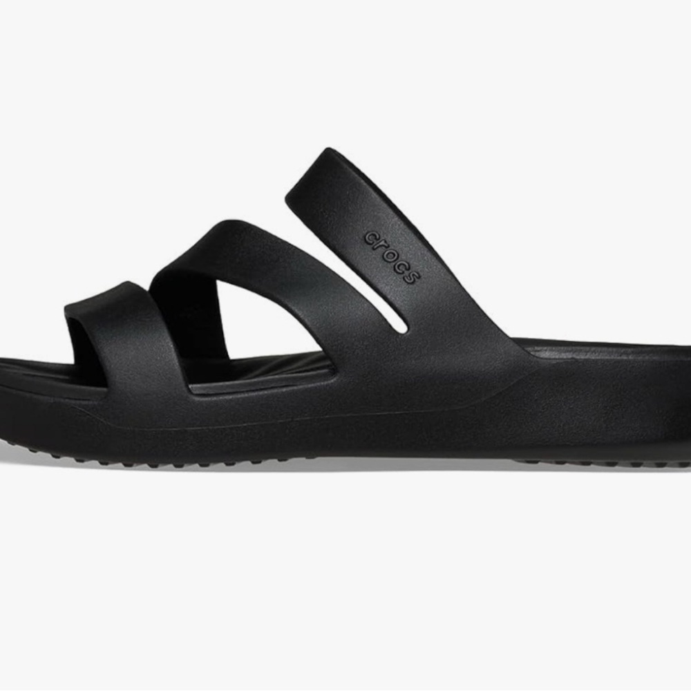 Crocs Women's Black Slide Sandals - Picture 4 of 7